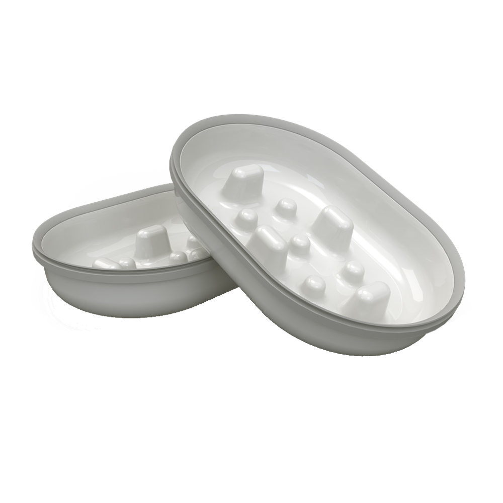 SureFeed Slow Feeder Bowl - Grey - 2 pieces
