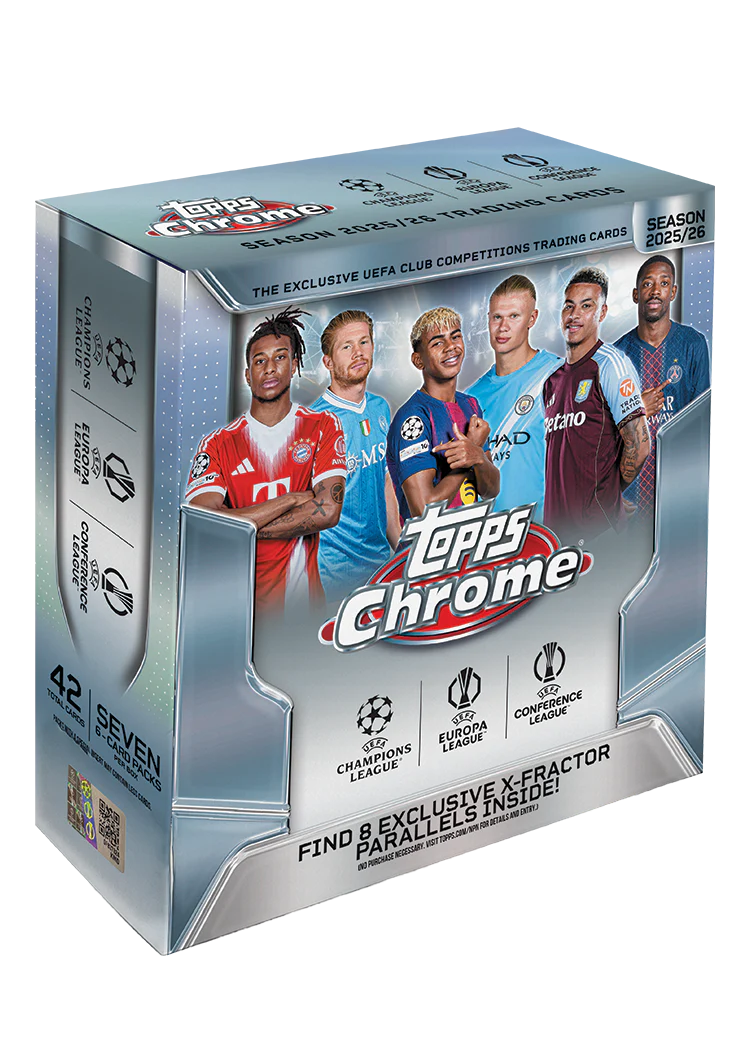 Topps Chrome® UEFA Club Competitions 2025-26 - Mega Box