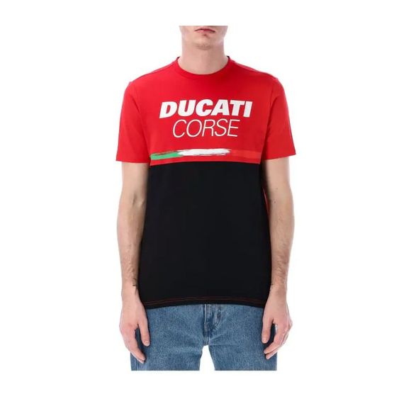 Kenny Ducati Corsican - Red / Black Short Sleeping T -shirtsRef: KE2527