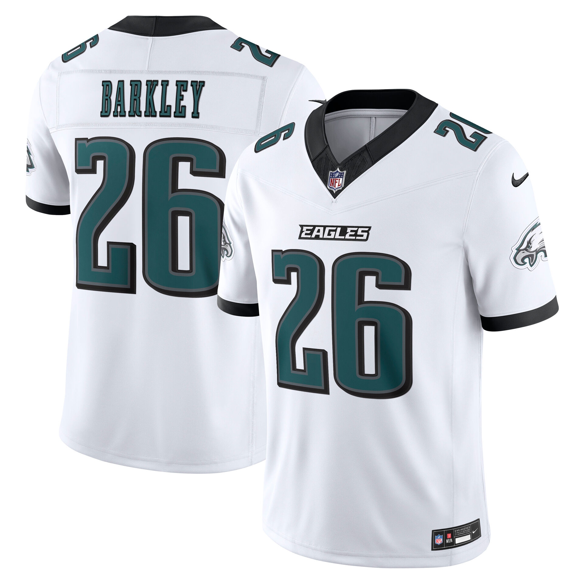 Saquon Barkley #26 Philadelphia Eagles 2026 Stitched Limited NFL Jersey White