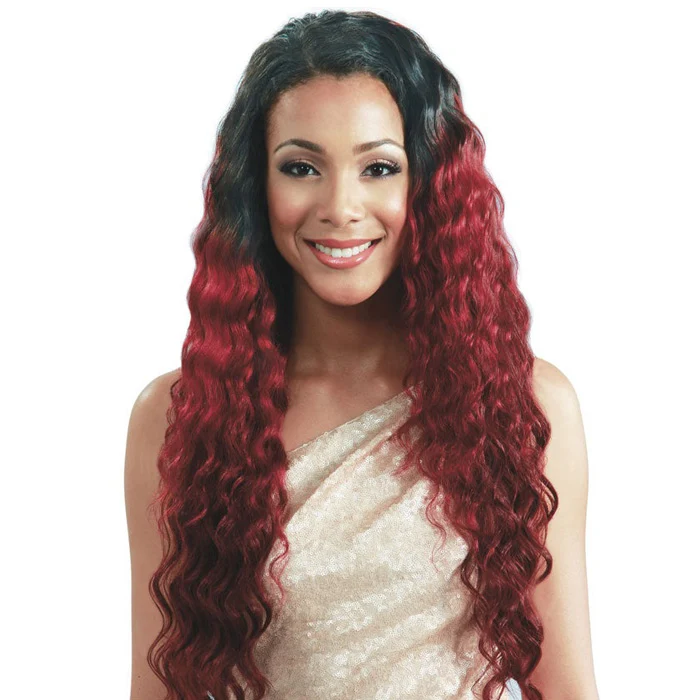 Bobbi Boss Brazilian 100% Virgin Remy Human Hair Weave + Closure - AUSSIE WAVE 7 Pcs