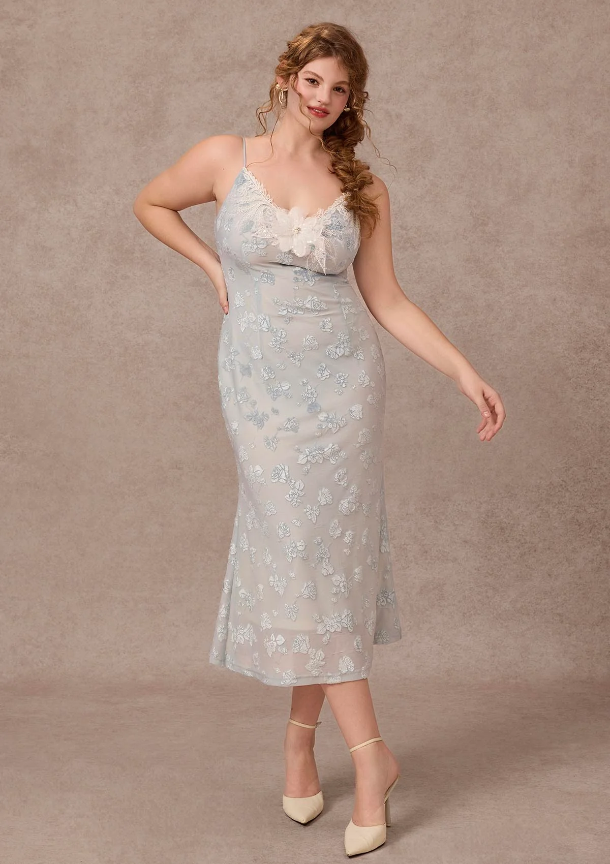 Curve&Plus Swan In The Late Summer Dress