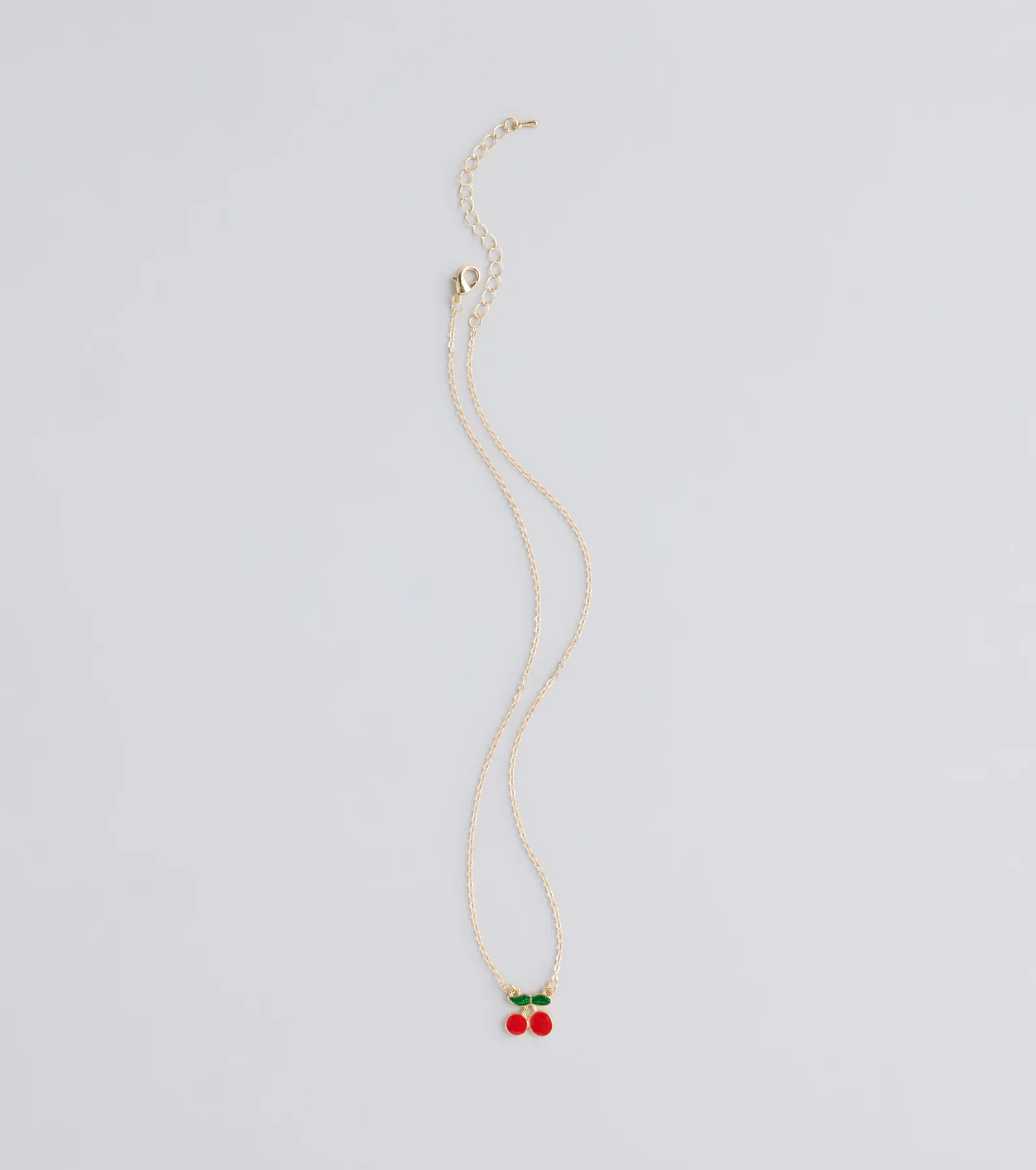 Sweet Summer Cherry Charm Necklace