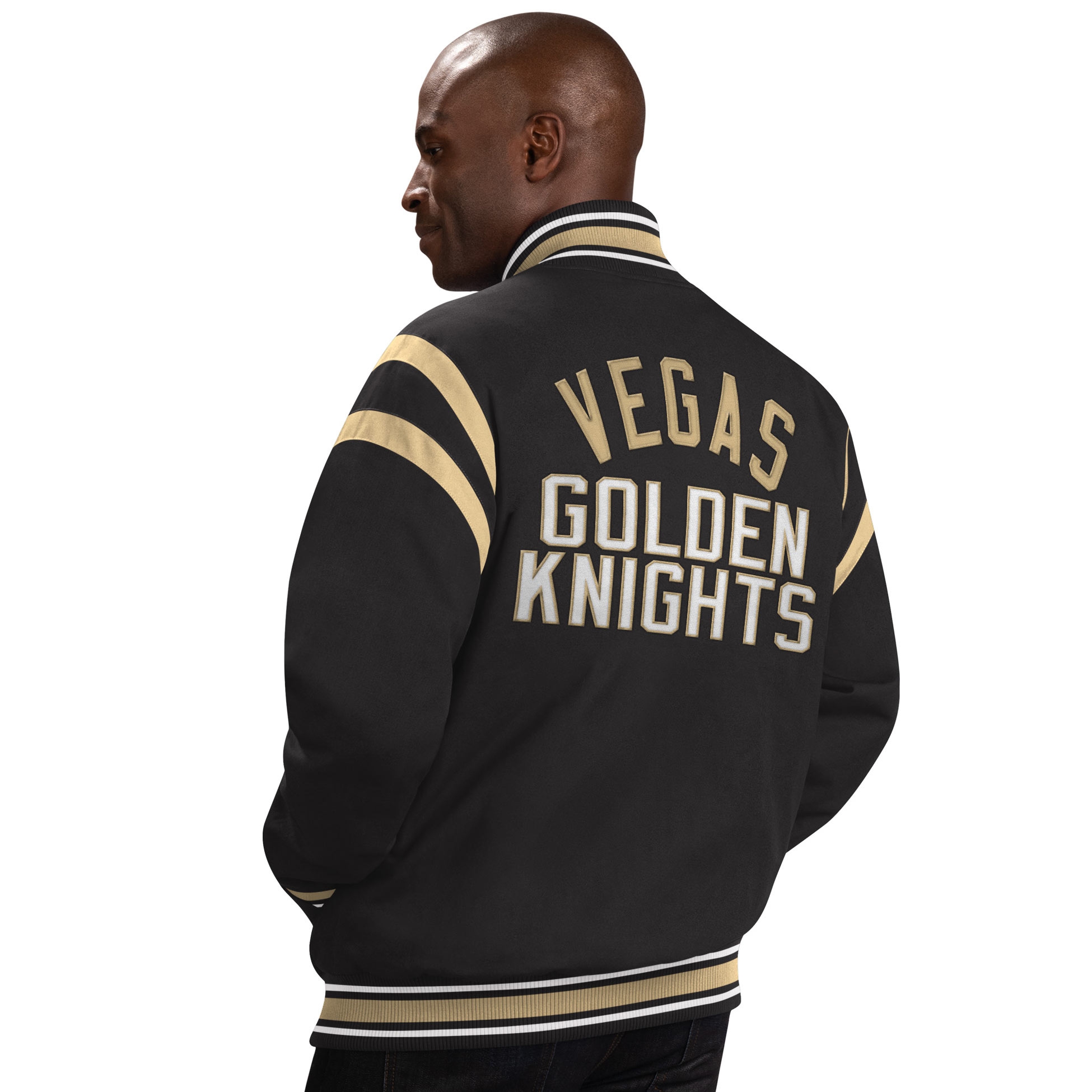 Vegas Golden Knights G-III Tailback NHL Varsity Jacket Black