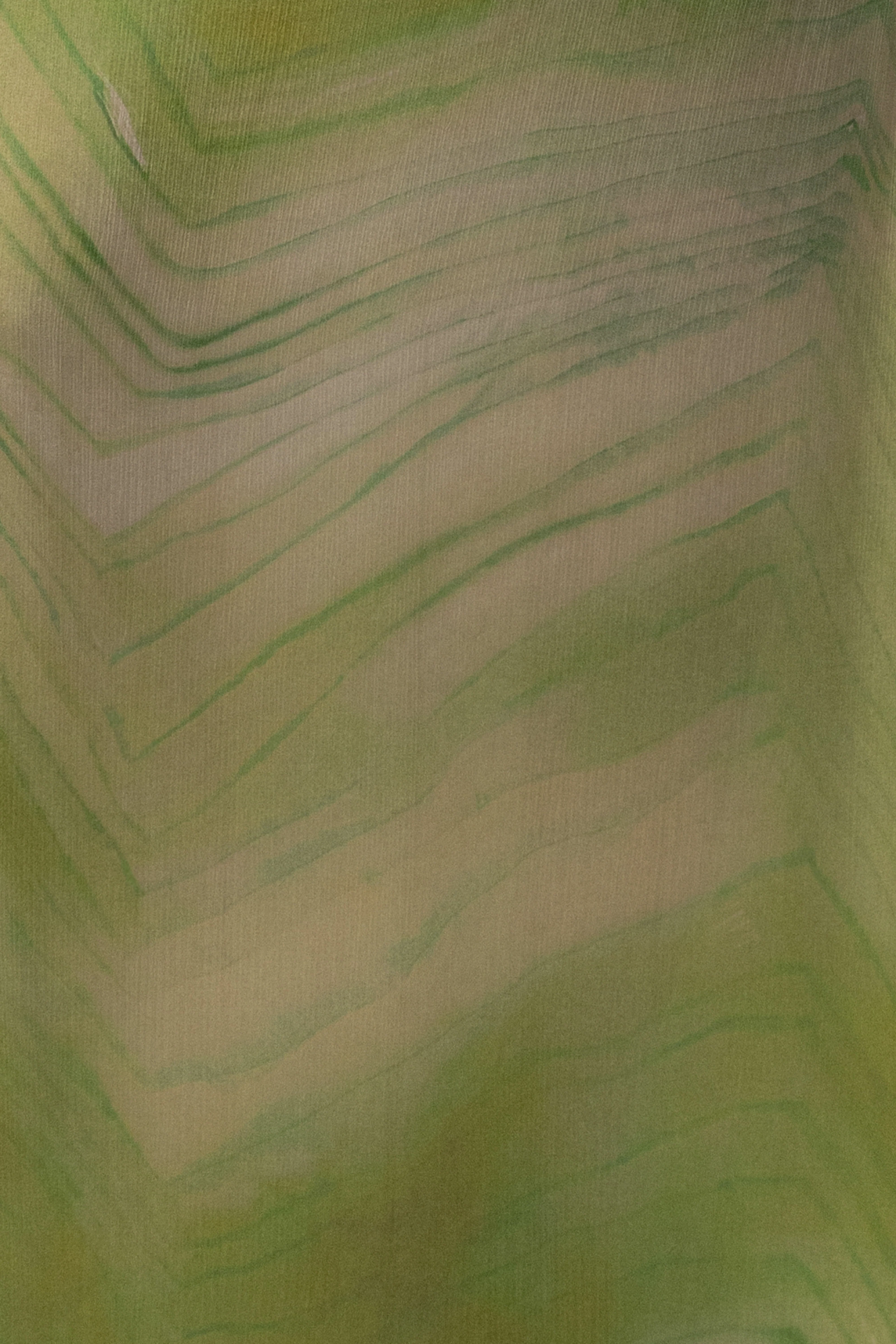 Green Sunset Waves Maxi Dress