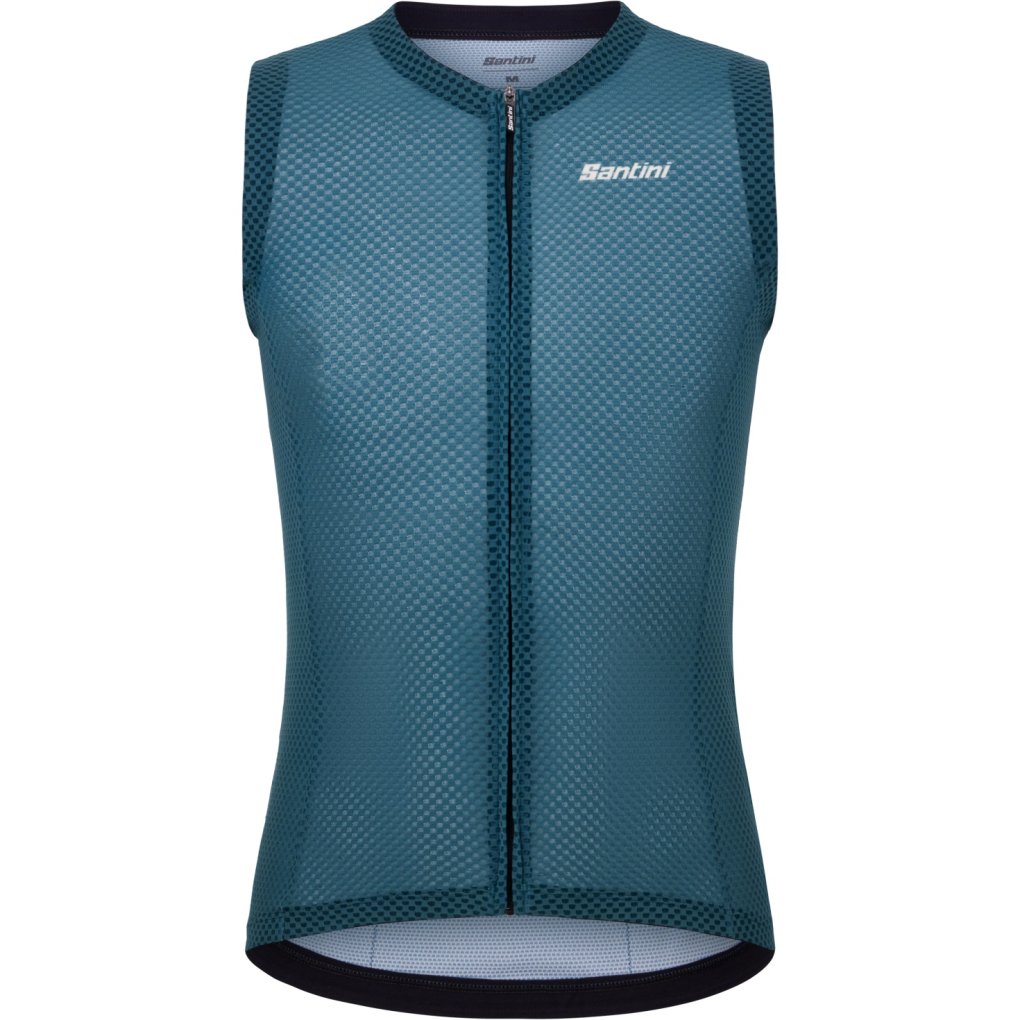 Santini Opal Sleeveless Jersey Men 6S97275COPAL - petrolium PT