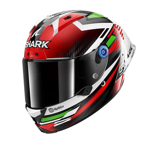 Full headset Shark Aeron- GP Fim Racing Firstlap - Carbon / RedRef: Sh1797-Crg