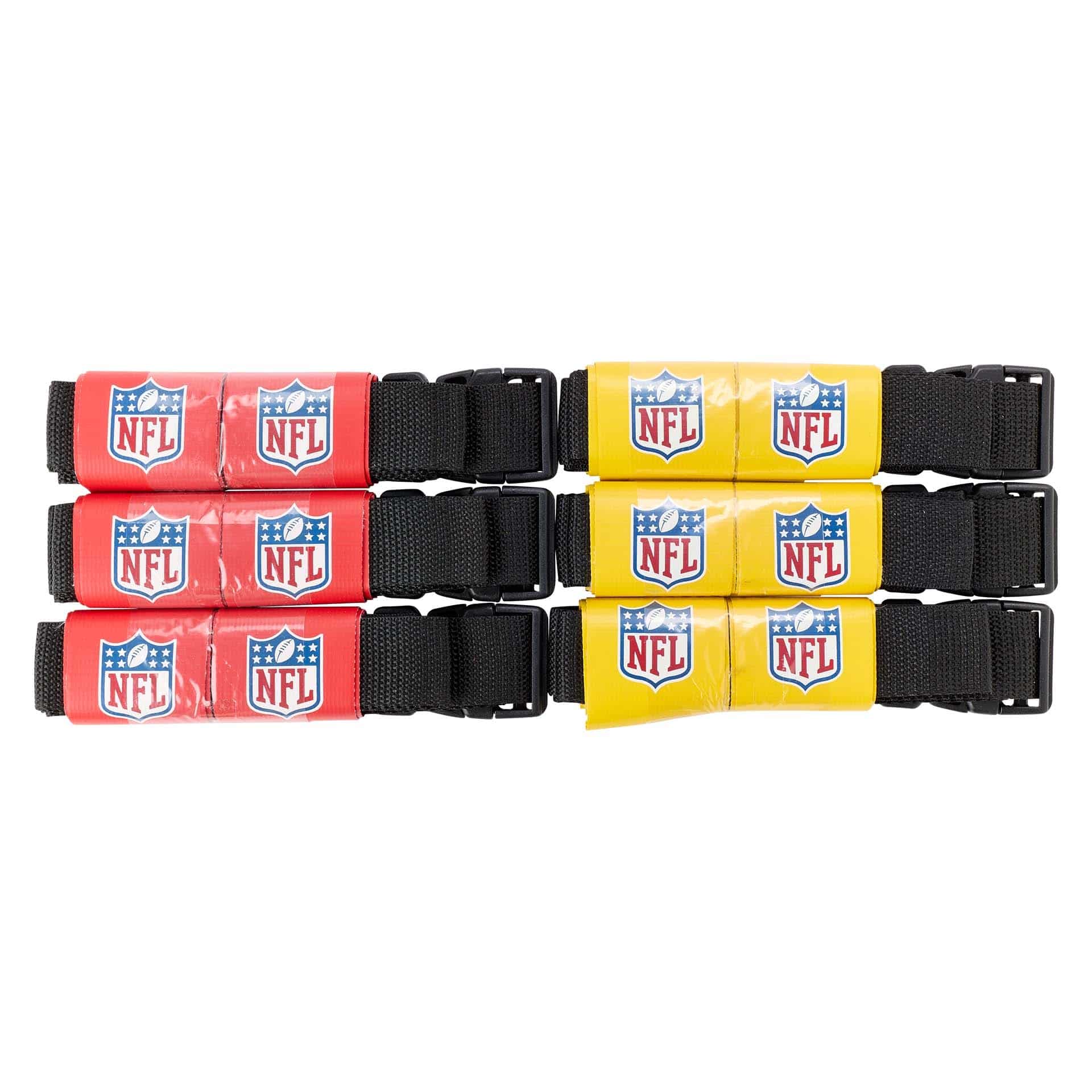Wilson NFL Flag Football Kit 6 Belts (Red/Yellow)