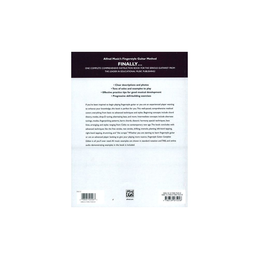 Alfred Music Publishing Fingerstyle Guitar Methode – Thomann Ireland