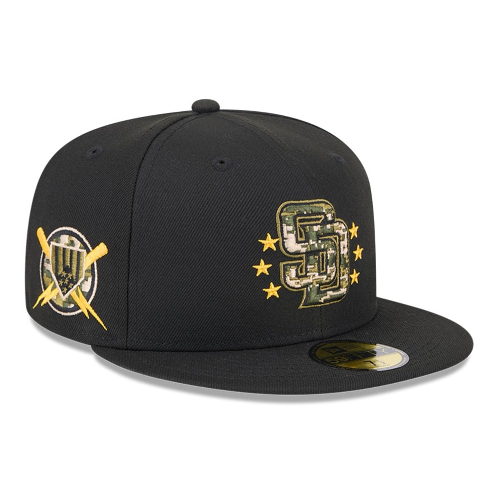 San Diego Padres 2024 MLB Authentic Armed Forces New Era 59FIFTY Fitted Cap