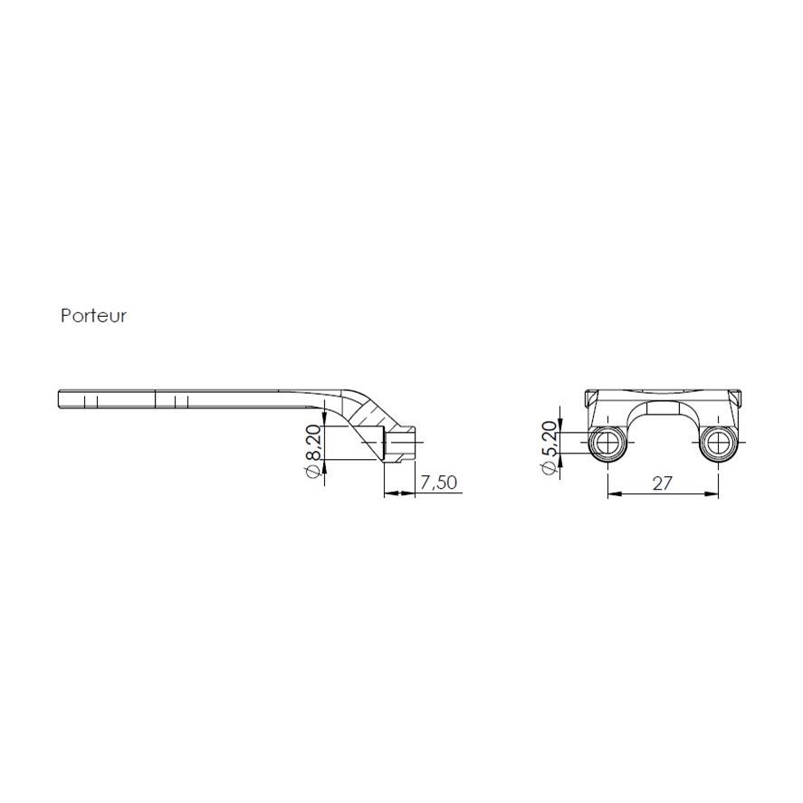 Tune Porteur Stem Mount for Garmin Cycling Computers