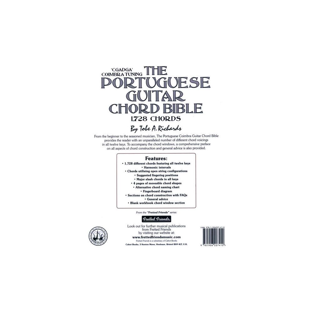 Cabot Books Publishing Portuguese Coimbra Chord Bible – Thomann Ireland