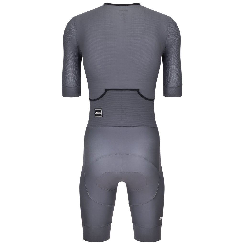 Santini Leaf Trisuit Men 5T774IMGLEAFSPOT - grigio asfalto