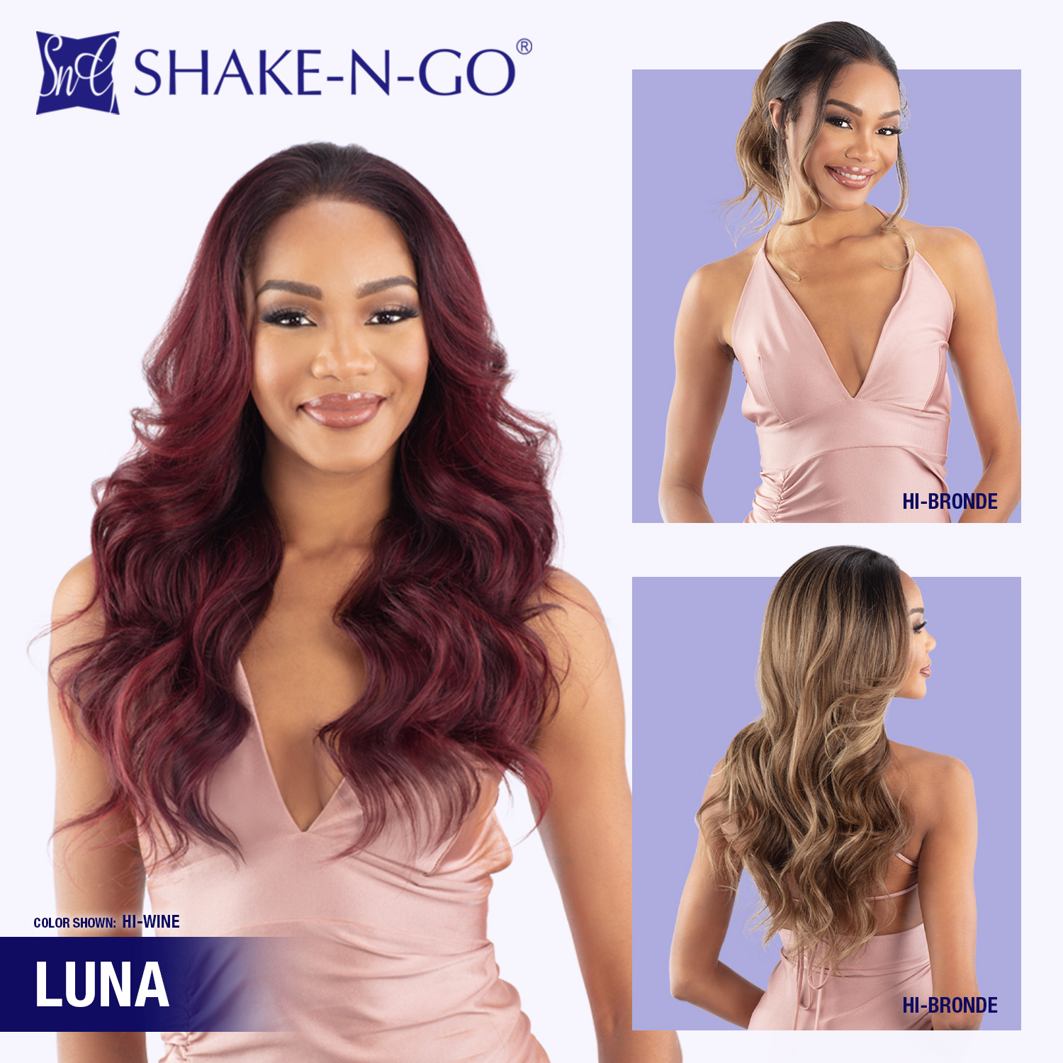 Shake-N-Go HD Lace Frontal Wig Snatched 360 Glueless 13X5 Luna