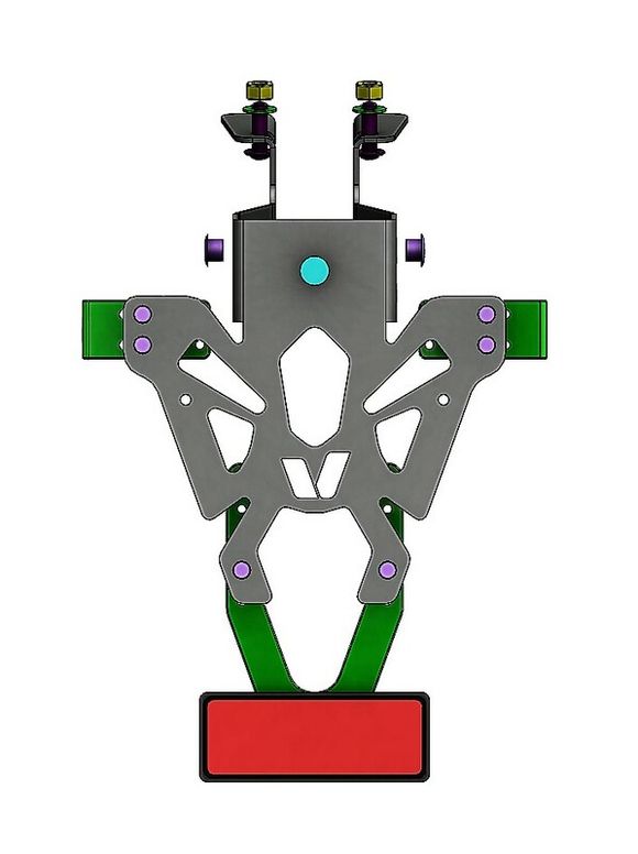 Support de plaque Bihr noirRef : BI00135A / 1061157