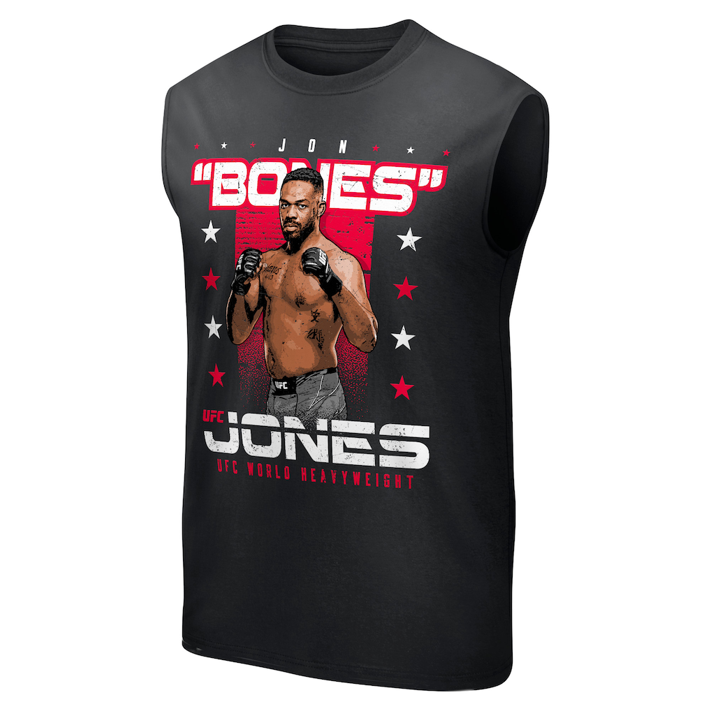 UFC Jon Jones Bones Fighter Name Tank - Black - Mens