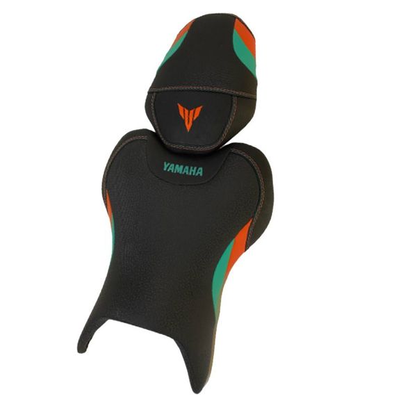 Selle confort Berry Sellerie TIME Orange/Turquoise - Orange / BleuRef : BEY0013 / MT07 TIME 18-22 12-33-39-1OT