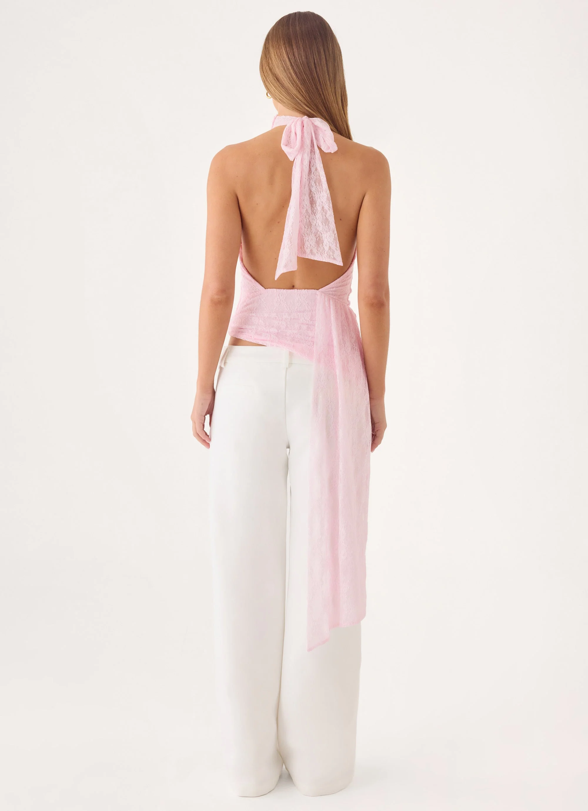 Angel Wings Lace Top - Pink