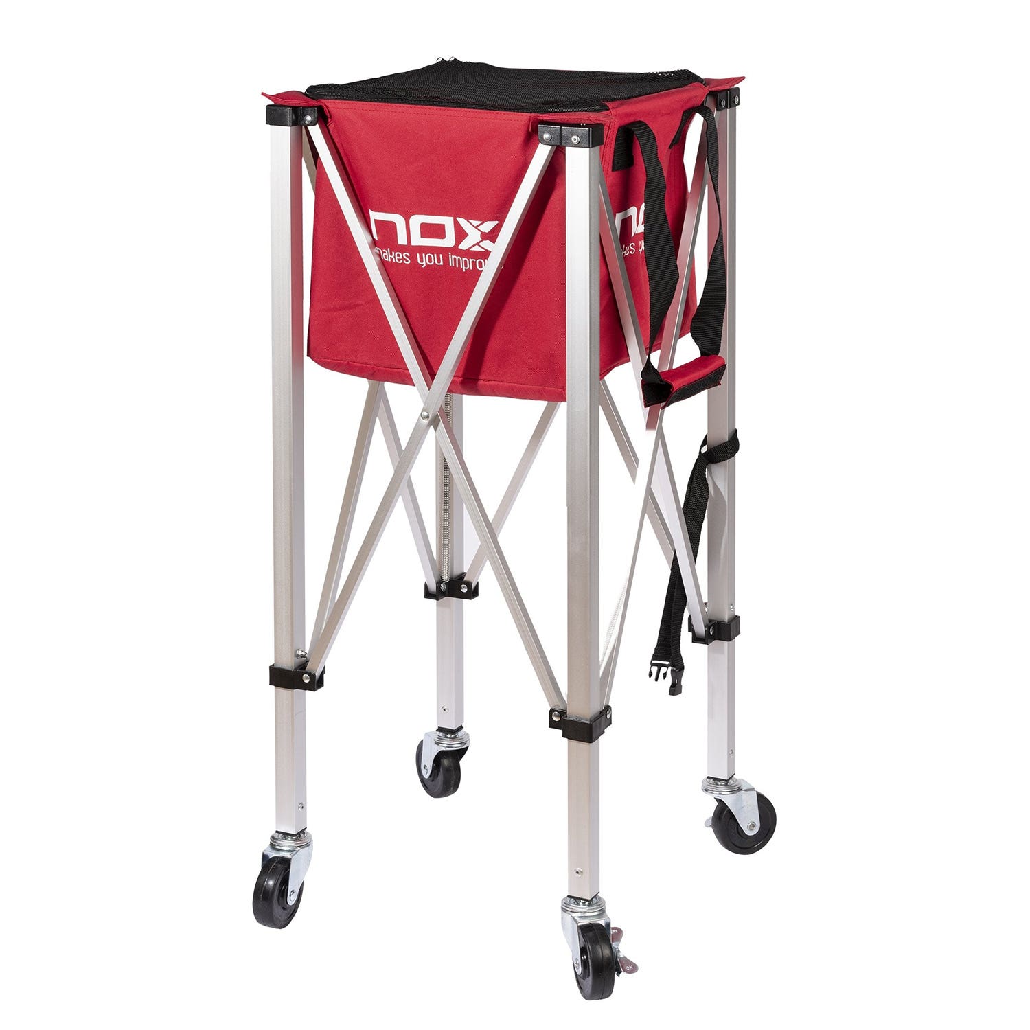 FOLDING BASKET WITH WHEELS NOX RED