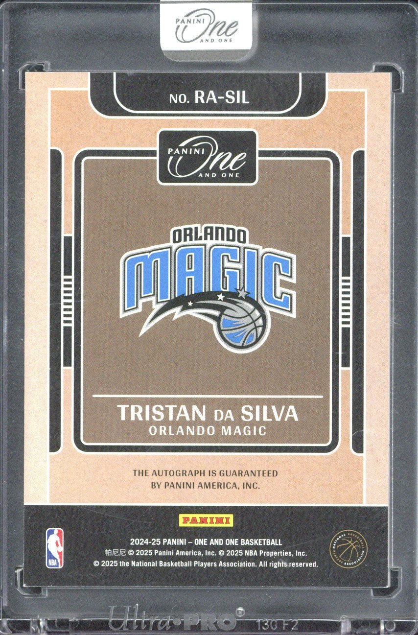 2024-25 Panini One and One Basketball Tristan da Silva RC Autograph /99 #RA-SIL