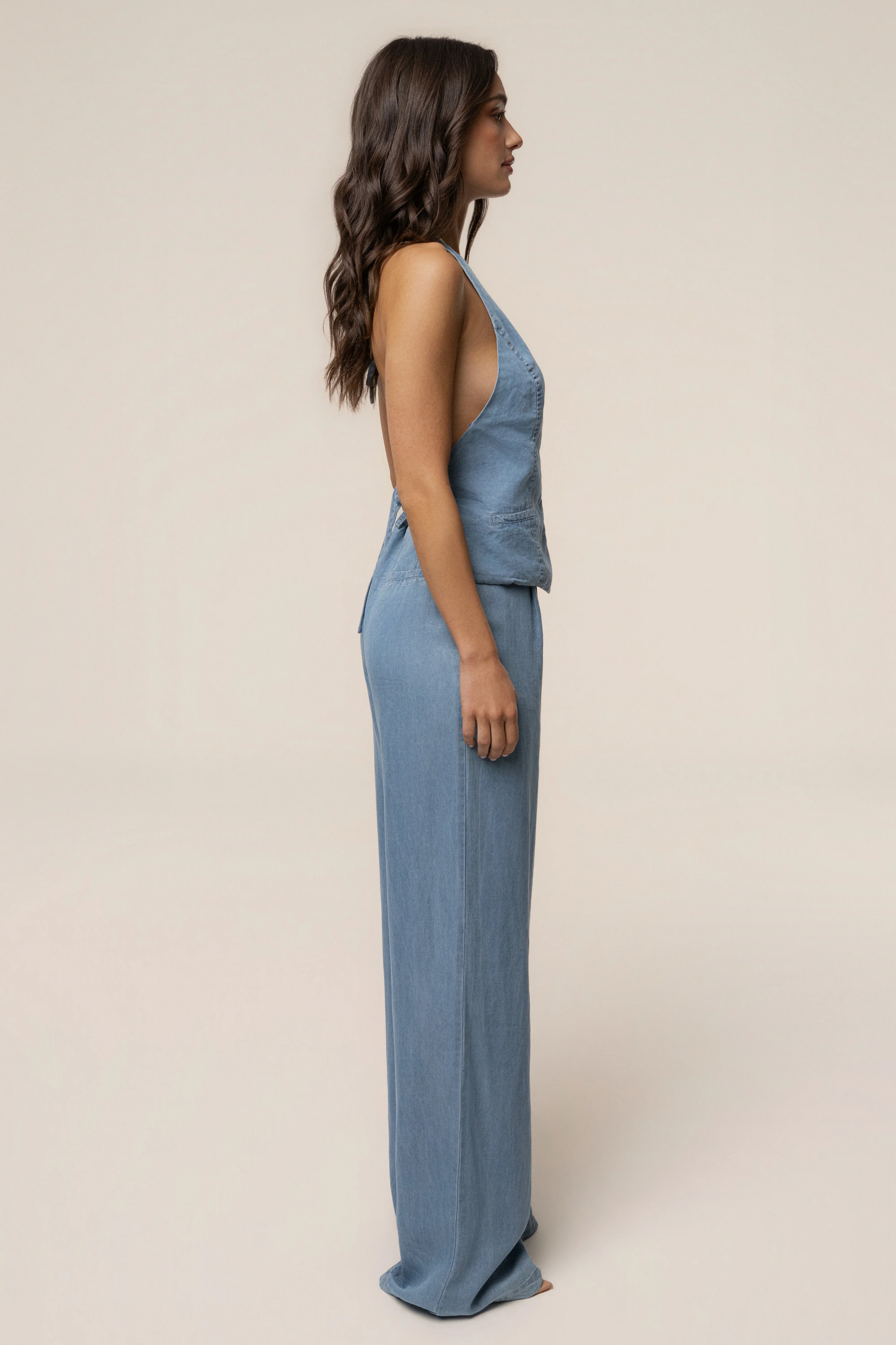 Chambray Downtown Pant