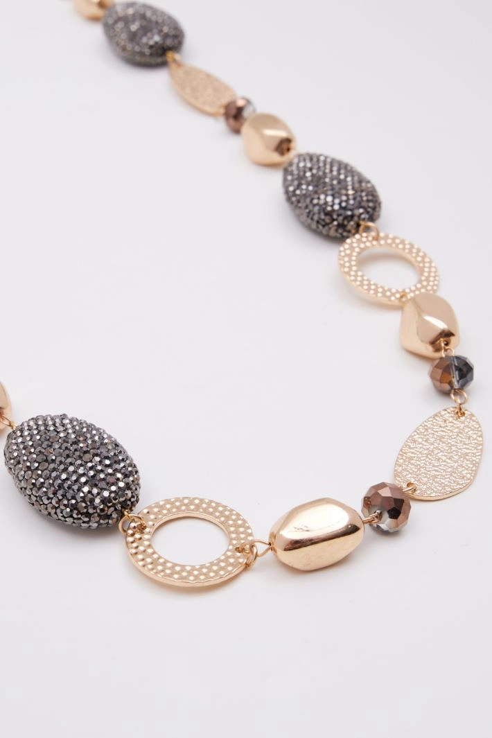 Necklace with stones - GOLD