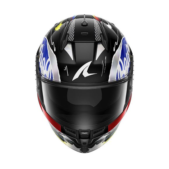 Shark D-SKWAL 3 STREETRUSH Full Face Helmet - Black / BlueRef: SH1844