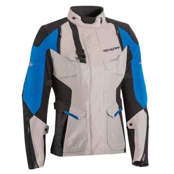 Ixon Eddas Lady Motorcycle Jacket - Woman - Beige / BlueRef: IX1440