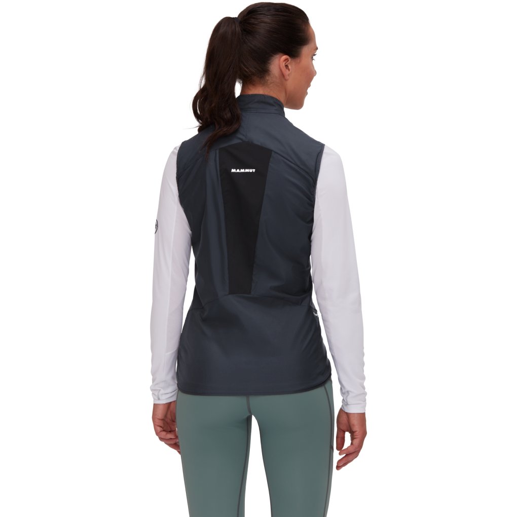 Mammut Aenergy Trail Running Windbreaker Hybrid Vest Women - black