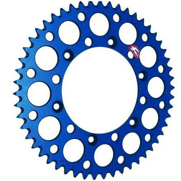 Couronne Renthal Ultra light Anodise bleu Anti boue 51 dentsRef : 491294 / 1075619017