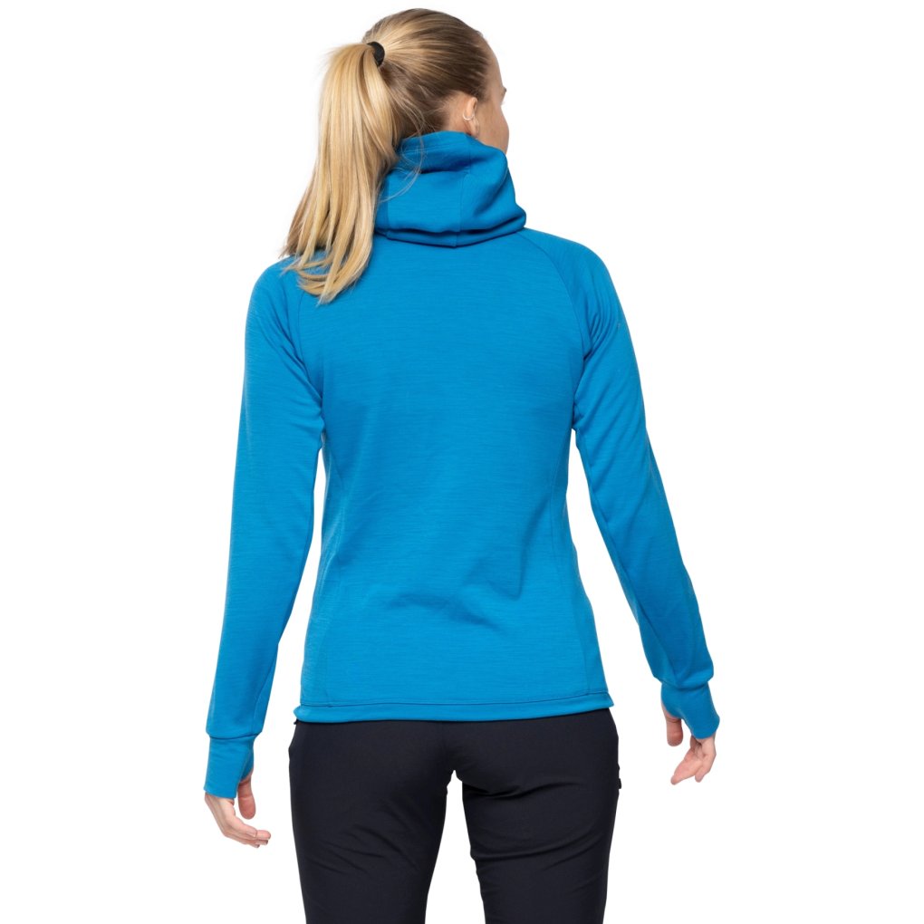 Bergans Rabot Merino Tech Midlayer Hoodie Women - dark aqua lagoon