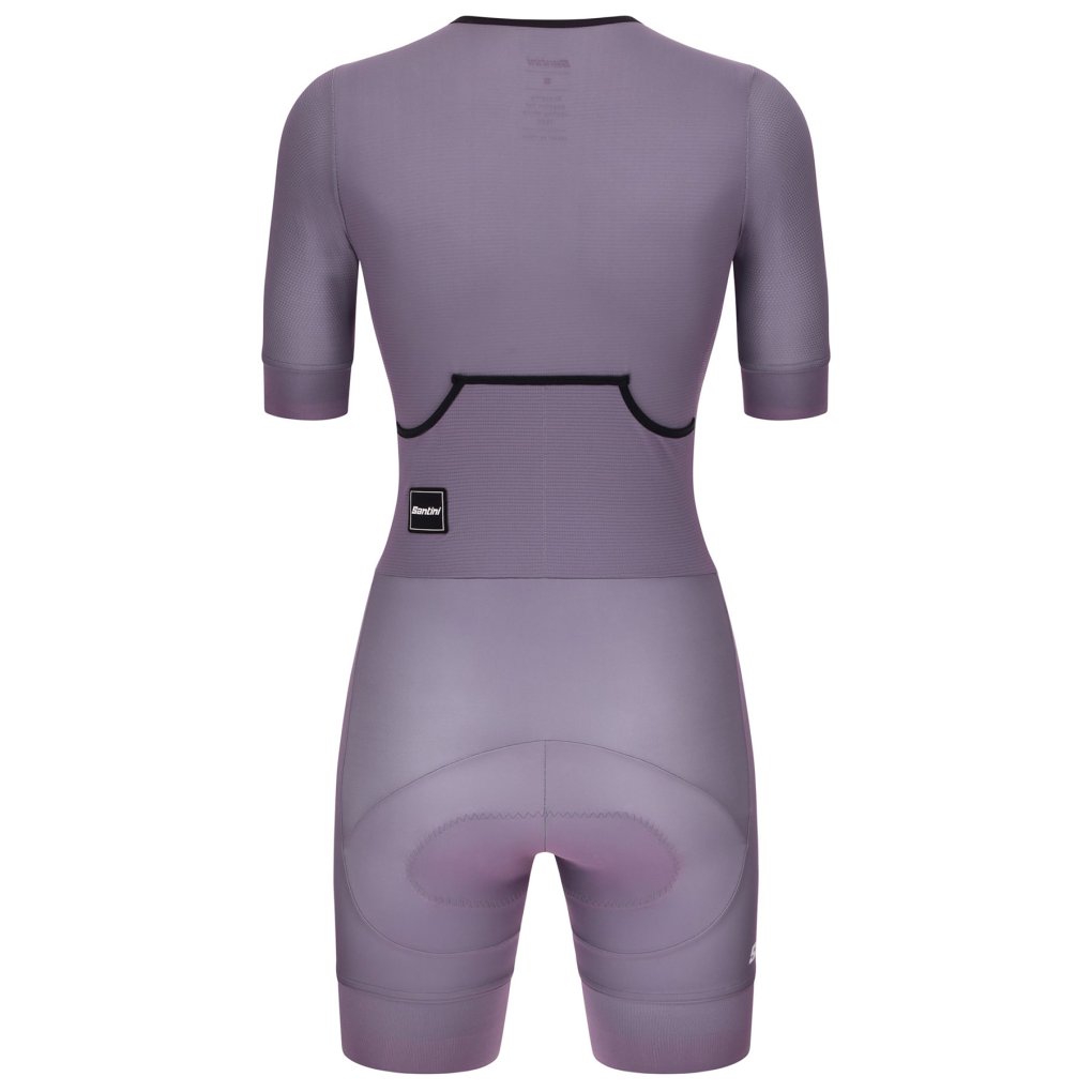 Santini Leaf Trisuit Women 5T774LIMGLEAF - viola