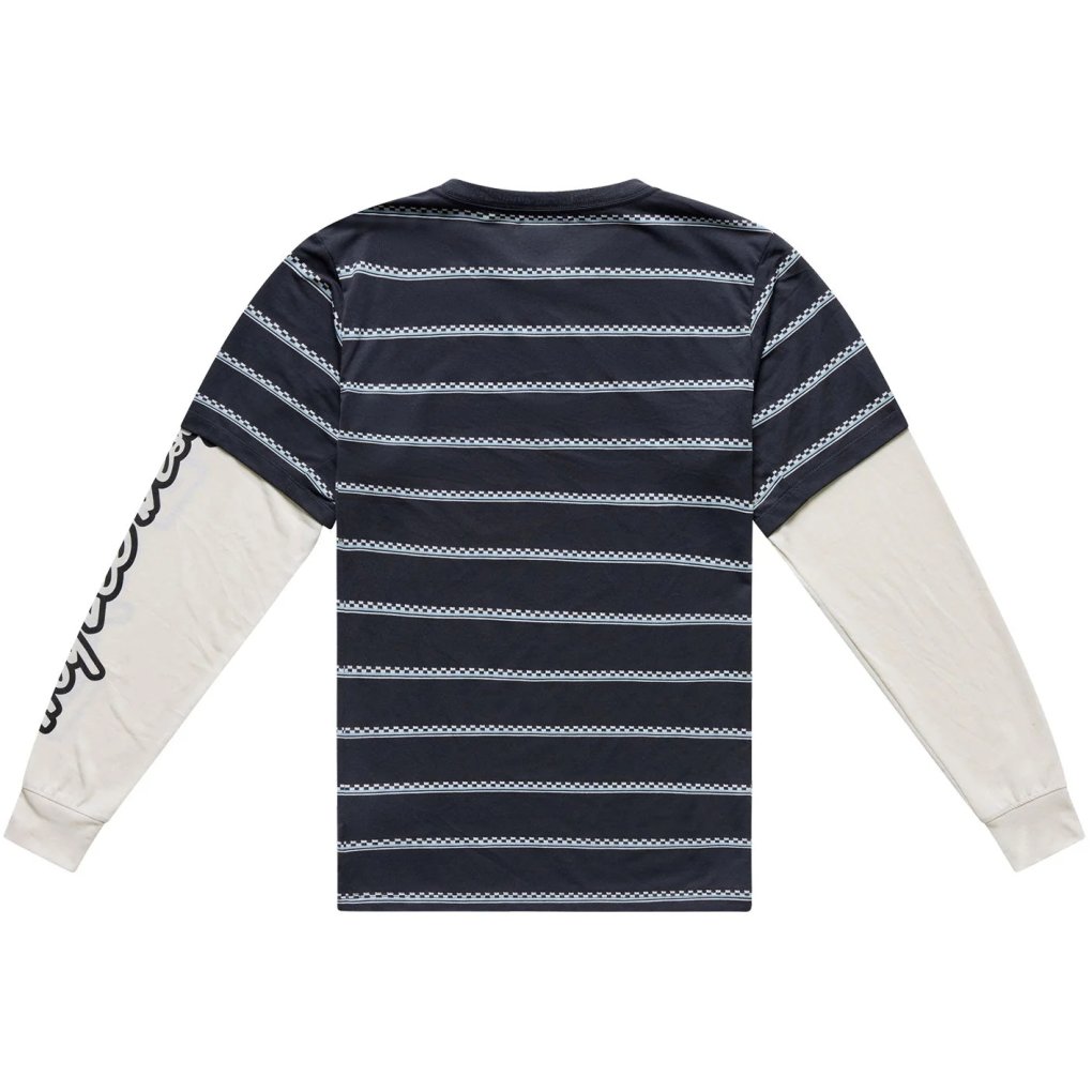 Troy Lee Designs Skyline Ride Fakie Long Sleeve Jersey Men - Stripe Carbon