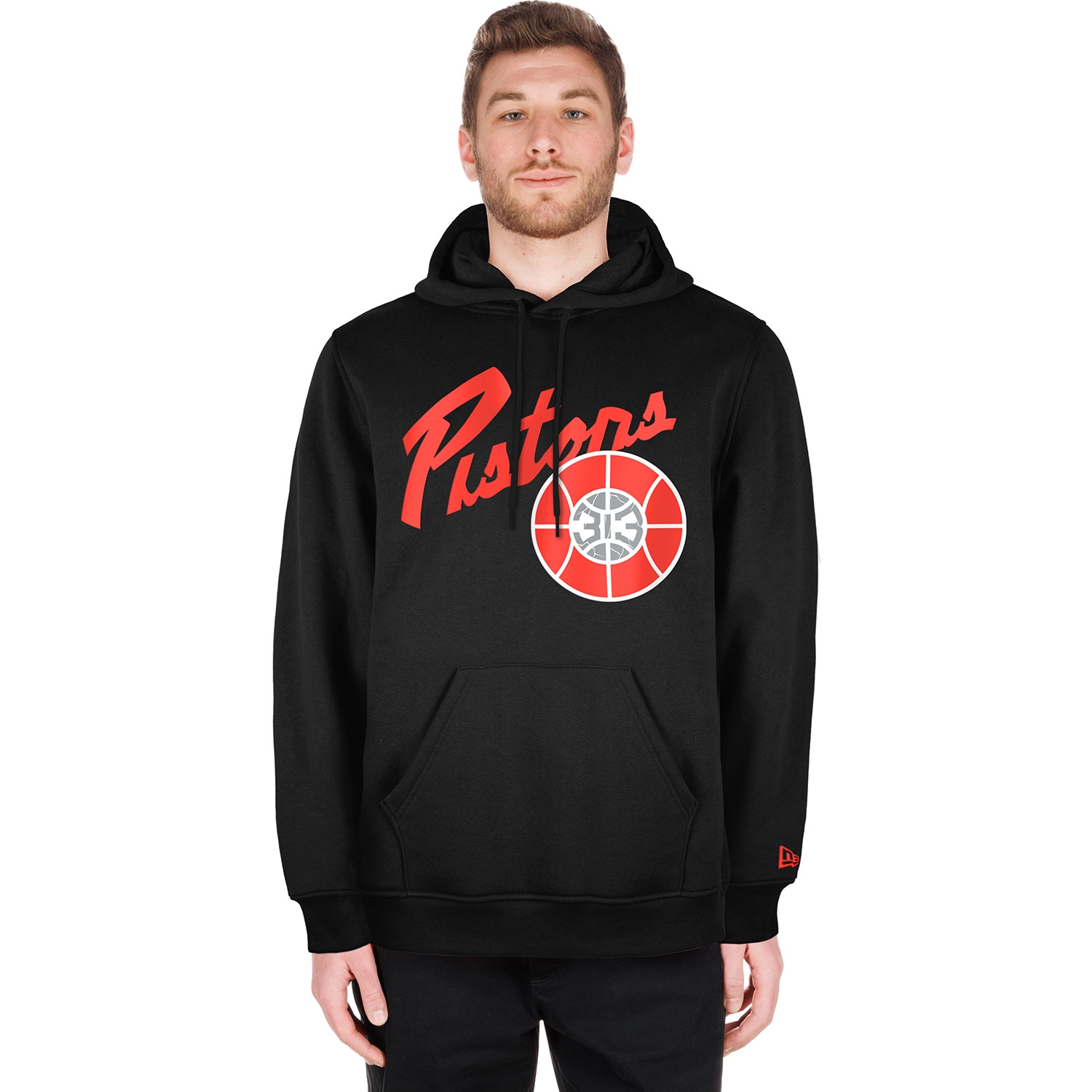 Detroit Pistons 2024 NBA City Edition New Era Hoodie Black