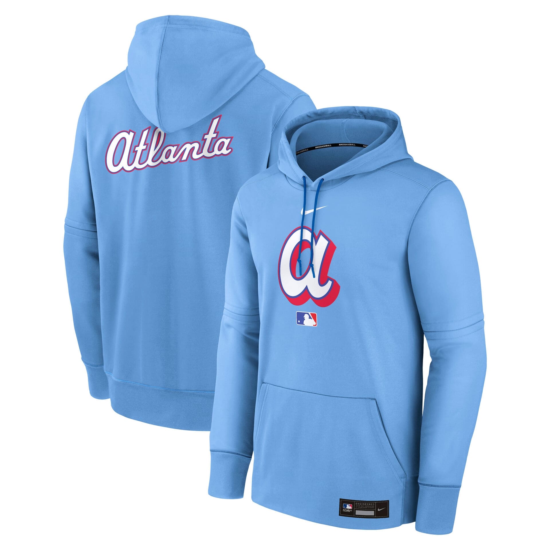 Atlanta Braves City Connect 2026 MLB Authentic Therma Hoodie Blue