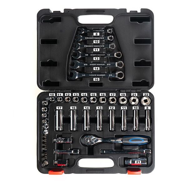 KOOROOM 44-PIECE UNIVERSAL TOOL KIT - BlackRef: KOR0156