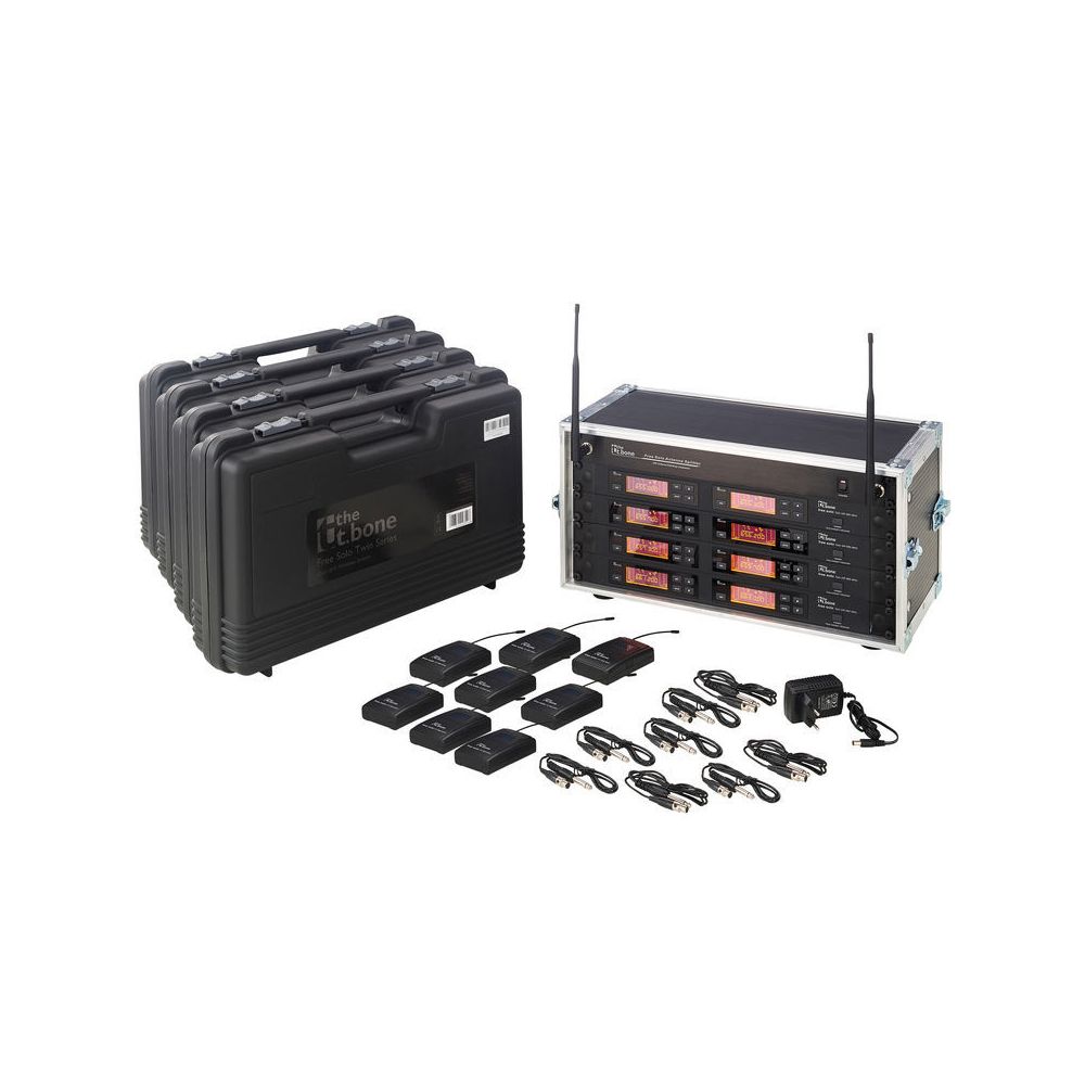 the t.bone 8 Kanal Theaterfunkrack 520MHz – Thomann Ireland