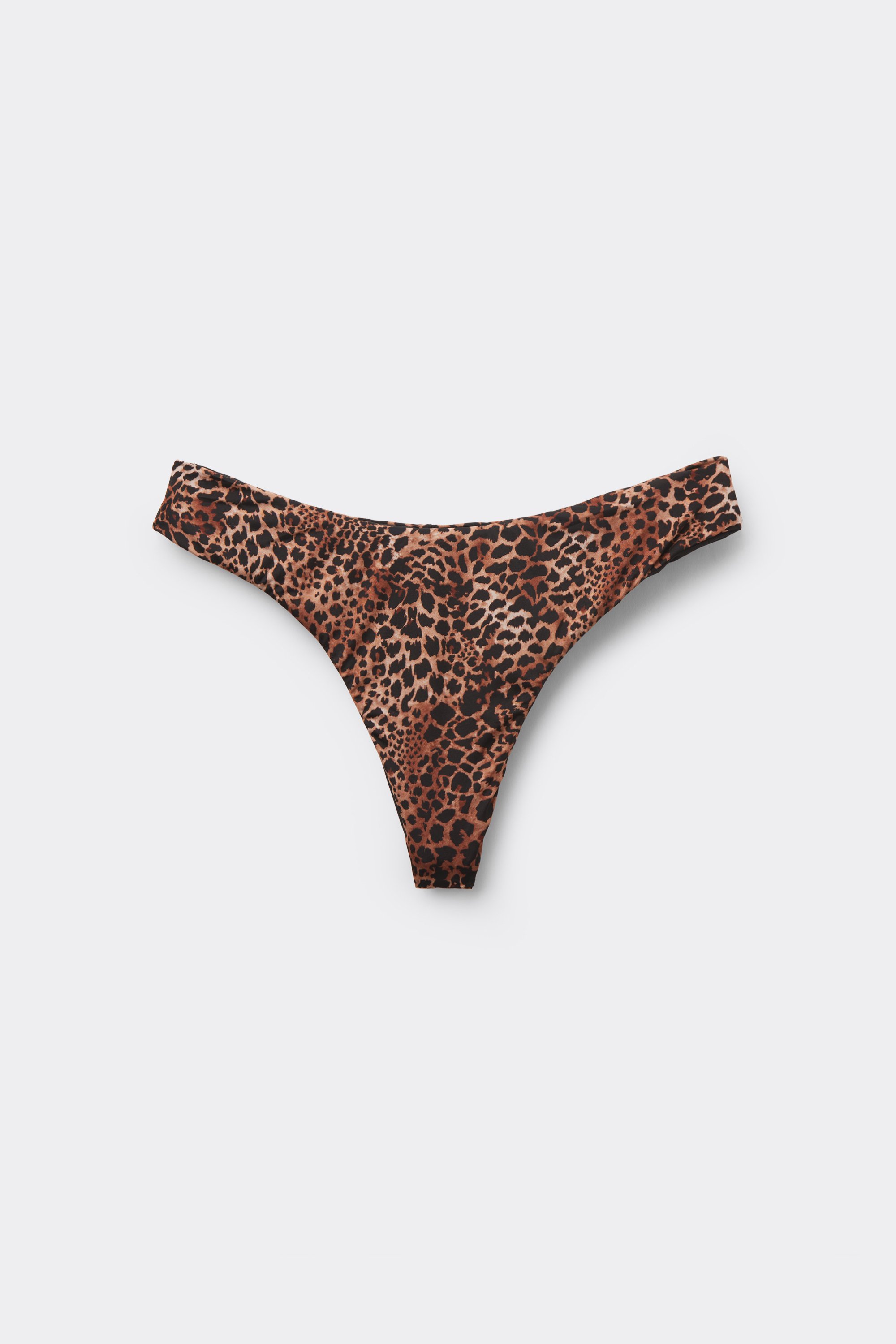 Savage Sun Rounded High-Cut Brazilian Bikini Bottoms
