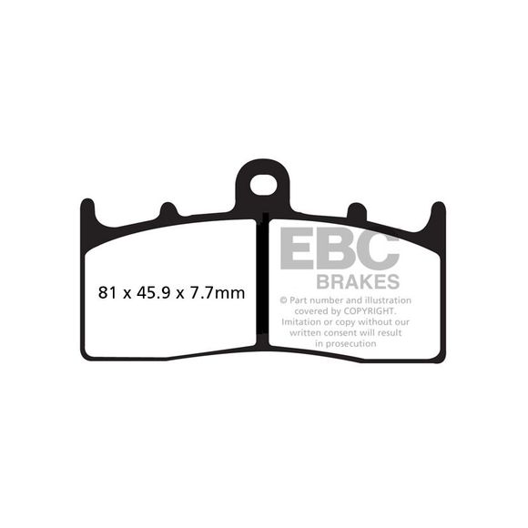 Front EBC Sinter Sintered Metal brake pads (special ABS depending on model)Ref: FA294HH