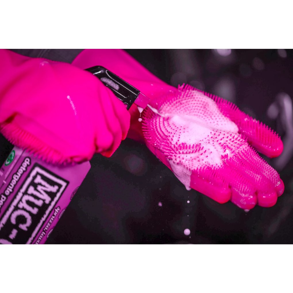 Muc-Off Deep Scrubber Gloves - pink