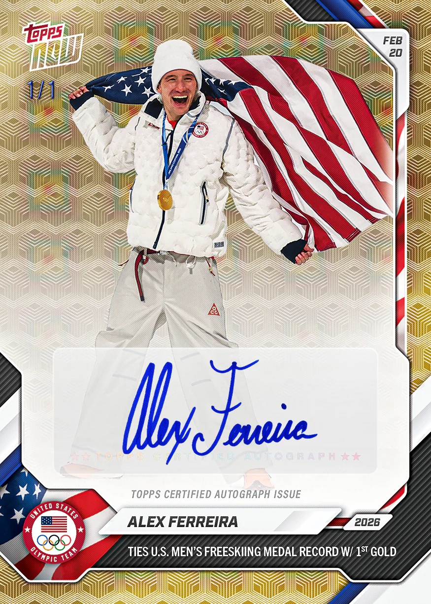 Alex Ferreira - 2026 Olympics Topps NOW® - Card 17 - PR: 1181