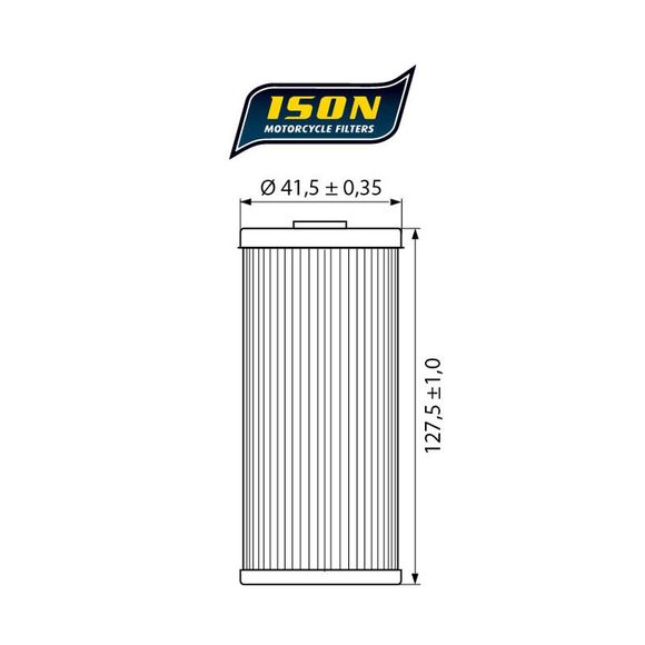 Ison 158 ELEMENT Oil Filter Original TypeRef: ISON 158