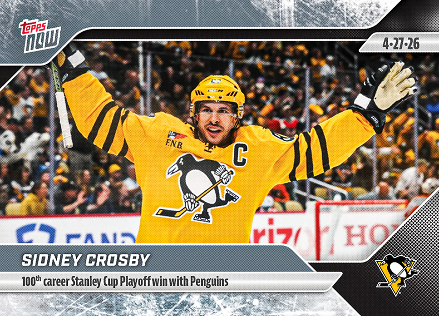 Sidney Crosby - 2025-26 NHL Topps NOW® - Sticker # 160 Pack - PR: 585