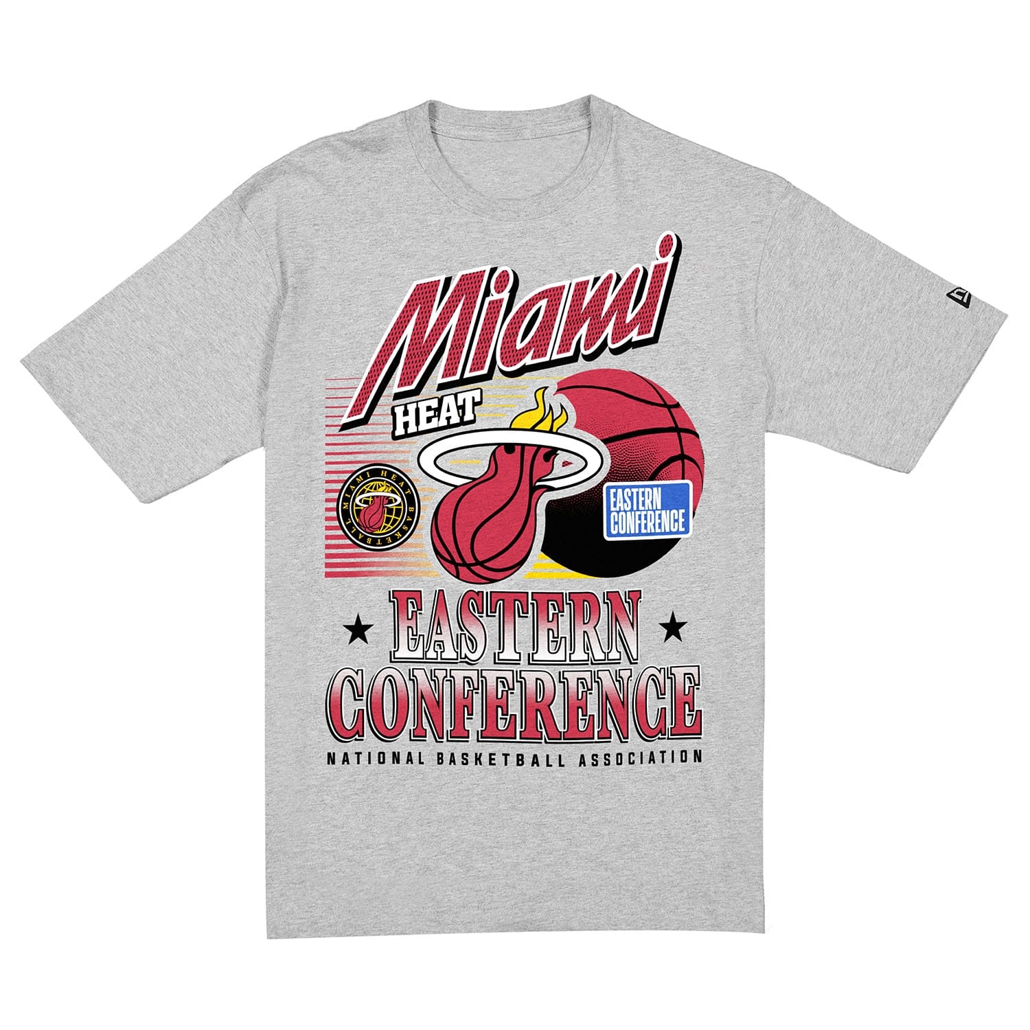 Miami Heat Sport Classics Oversized NBA T-Shirt Gray