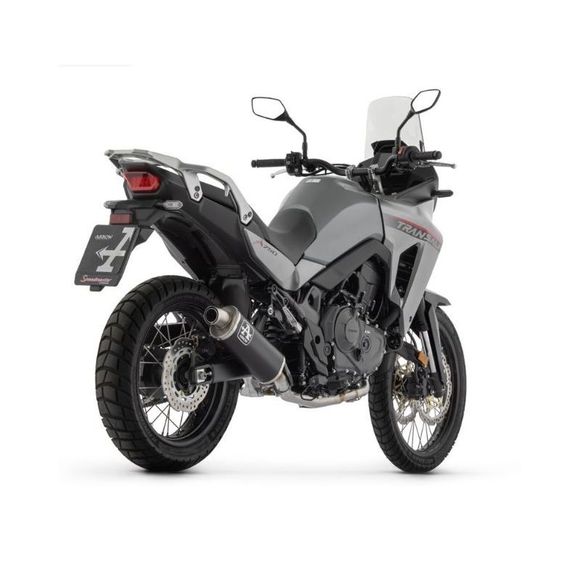 Silencieux Arrow indy race evo alu noir embout inox - NoirHONDA 750 XL 750 TRANSALP - 2023 - 2025Ref : AW0102 / 72645AON