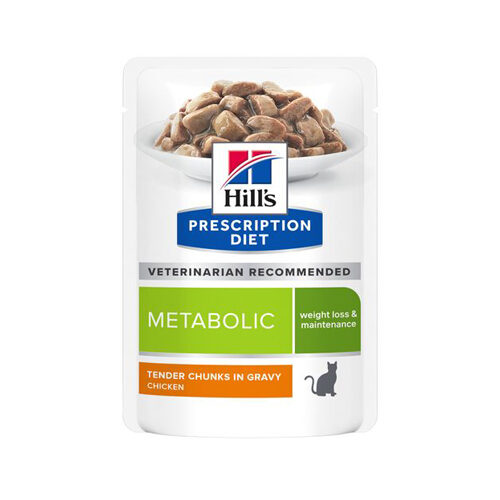 Hill's Metabolic Weight Management - Feline - 12 x 85g - Pouches - Chicken