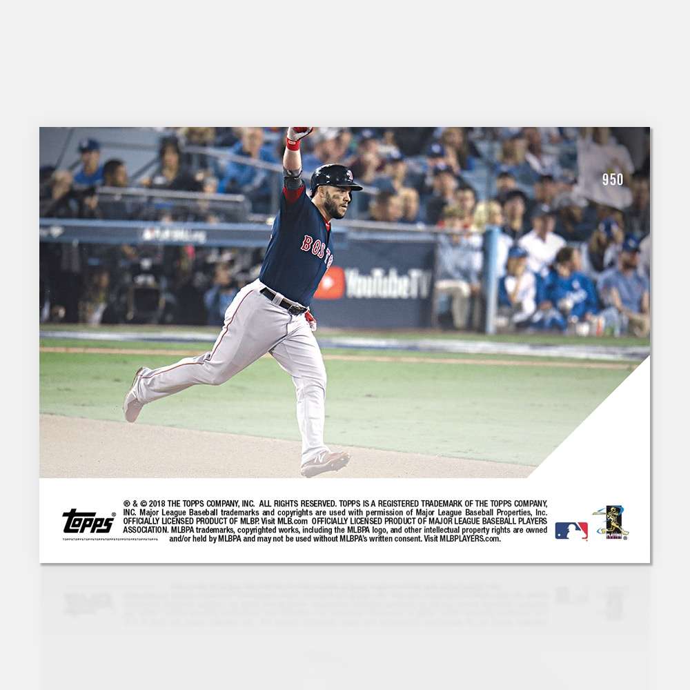 Steve Pearce - 10/27/2018 TOPPS NOW® Card 950 - Print Run: 837