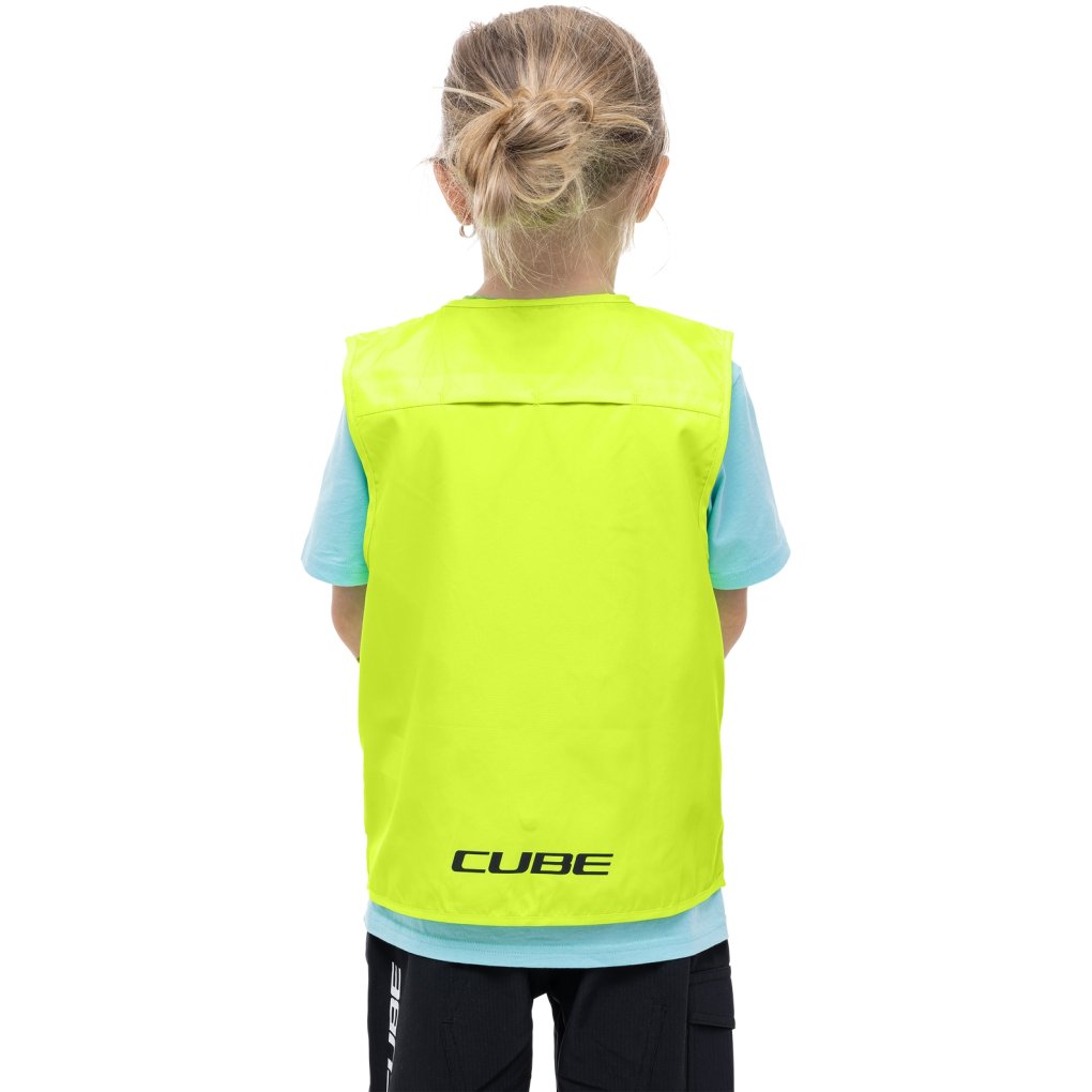CUBE ROOKIE CMPT Safety Vest Kids - neon yellow