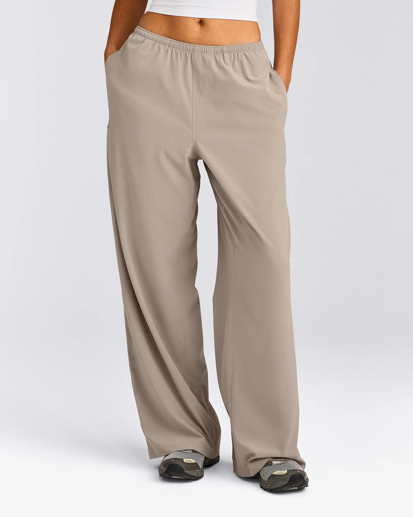 AirMove™ Wide Leg Trousers | Warm Sand