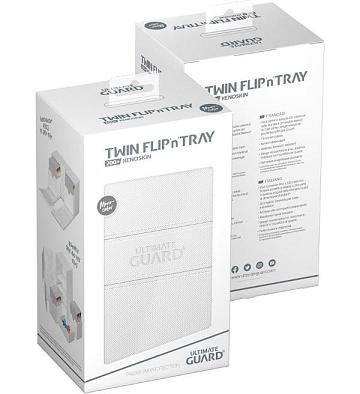 Ultimate Guard Twin Flip'n'Tray 200+ XenoSkin Monocolor - White